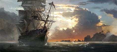 HD Wallpaper Sailing Ship Video Games Assassins Creed Assassins Creed