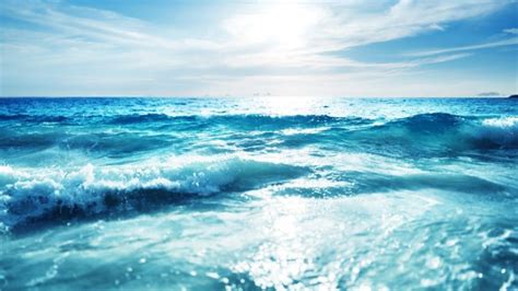 Nature Beauty Landscape Blue Sea Waves Wallpapers Hd Desktop And