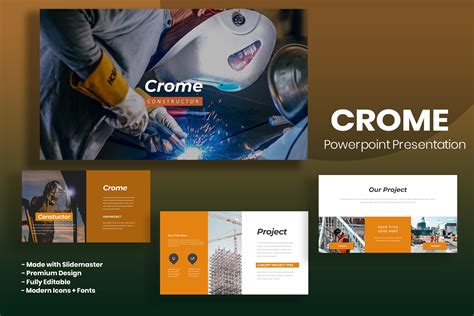 Crome Powerpoint Template Presentation Templates Creative Market