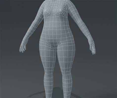 Artstation Human Body Base Mesh 10 3d Models Pack Game Assets