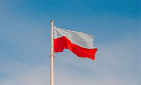 Premium Photo Polish National Flag In The Sky