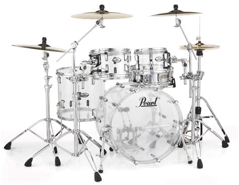 Pearl Crystal Beat Acrylic Drum Set 22101216 Ultra Clear Pearl