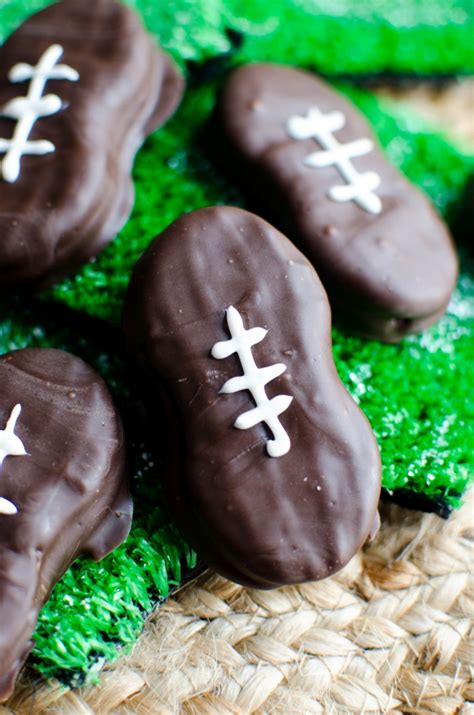 They turned out very cute! Nutter Butter Football Cookies - A Grande Life