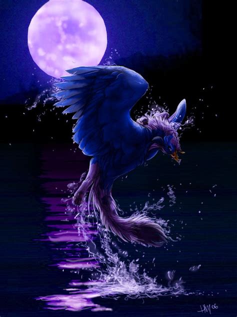 Bloo Moon Mythical Creatures Fantasy Mythological Creatures Purple