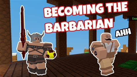 I Became The Barbarian In Roblox Bedwars And Took Over Youtube