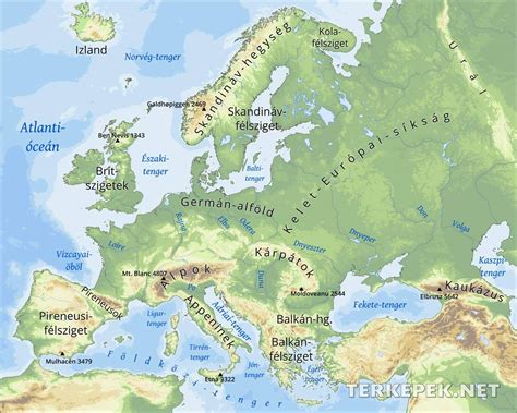 Kattints a nagyításhoz domborzati térkép helynevek nélkül: Európa Térkép | marlpoint