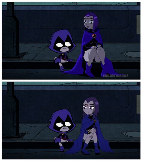 Teen Titans Go Vs Teen Titans Redraw Raven By Chillguydraws On Deviantart