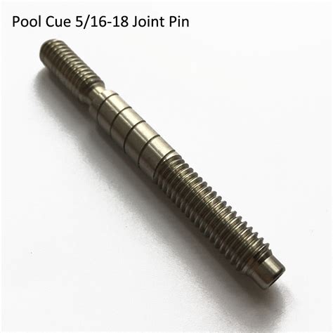 516 18 Pool Cue Shaft Stainless Steel Self Aligning Joint Pin Screw Ebay