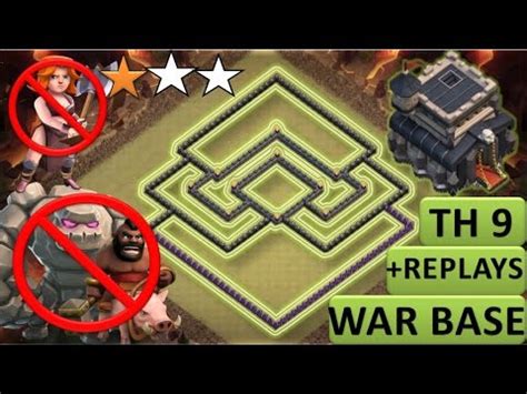 This base is a great example of a farming base. TH 9 (TOWN HALL 9) WAR BASE || ANTI 2 STARS || ANTI ALL TROOPS || ANTI 3 STARS || CLASH OF CLANS ...