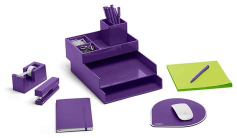 Purple Right Start Modern Desk Accessories By Poppin