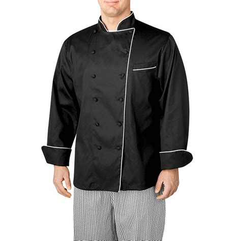 Long Sleeve Piped Executive Royal Cotton Chef Coat 4100 Chefwear