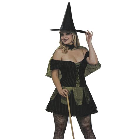 wizard of oz wicked witch adult costume plus size dress sizes 14 16 plus 2 14 green black