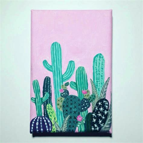 All you require is to get interested in experimenting with lush color as well as bold color mixing. Pin by Humma on ☆ C A C T i can not ☆ | Canvas painting ...