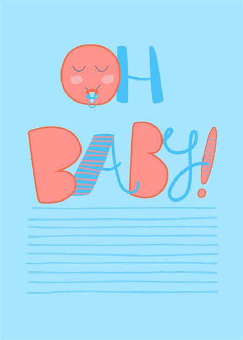 Oh Baby Blue自定义card模板 Shutterstock