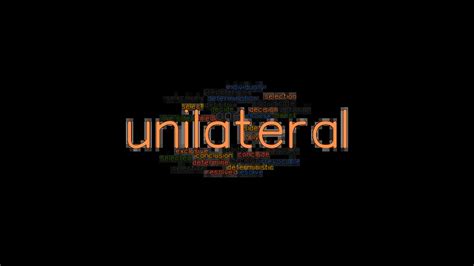 Unilateral Synonyms And Related Words What Is Another Word For