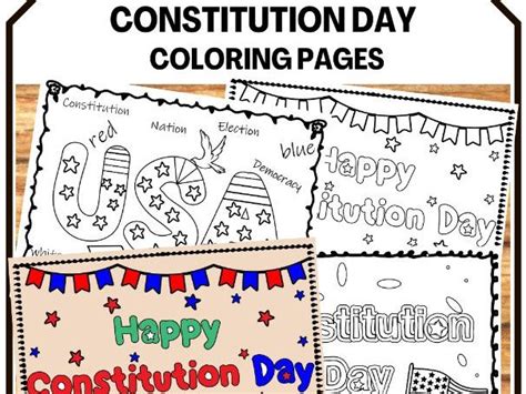 Constitution Day Coloring Pages Teaching Resources