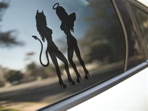 Sexy Angel Devil Vinyl Wall Sticker Car Sticker Decal Car Etsy UK