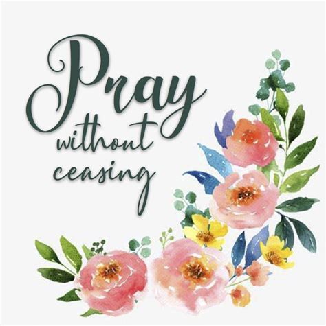 Pray Without Ceasing Scripture Printable Free Download Six Clever