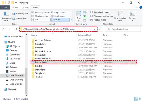 How To Recover The Recent Folders Missing In Windows 10