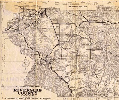 Map Of Riverside County California Free Printable Riverside County