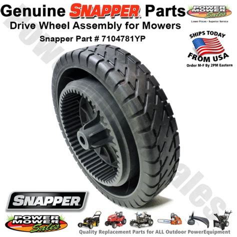 SNAPPER BRIGGS Stratton Mower Drive Wheel Assembly 7104781YP