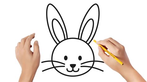 To start with, we need to map out where the eyes will sit, and the contours of the bunny's head at the same time. How to draw a rabbit bunny face | Easy drawings - YouTube