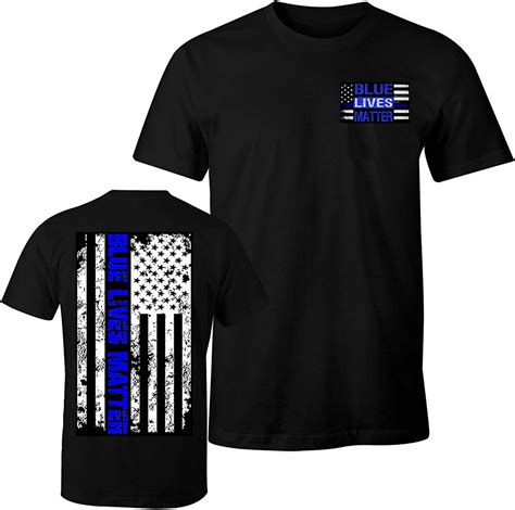 Blue Lives Matter Shirt T Shirt Black Uk Clothing