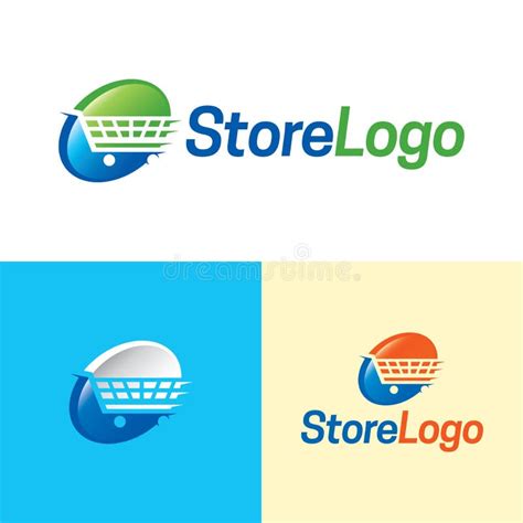Supermarket Cart Icon And Logo Vector Illustration Stock Vector