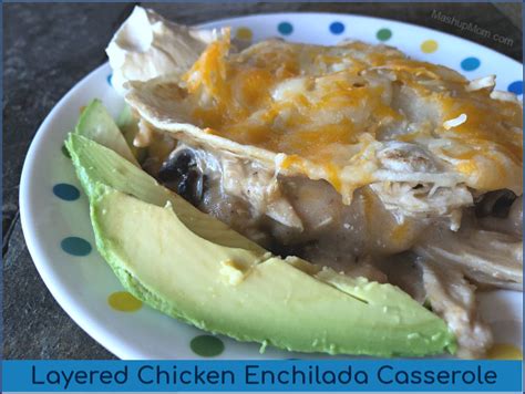 This casserole recipe, courtesy of martha's makeup artist, mary curran, is perfect for feeding a hungry crowd. Layered Chicken Enchilada Casserole