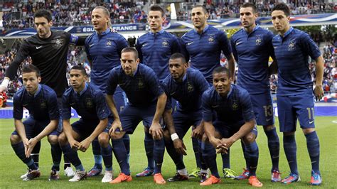 France National Team France S National Football Team Players Pose For