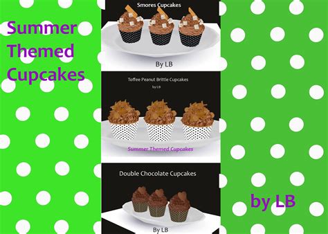 Sims 4 End Of The Summer Themed Chocolate Cupcakes By Laurenbell