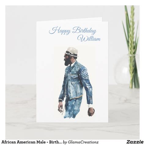 African American Male Birthday Card Zazzle Happy Birthday African American African