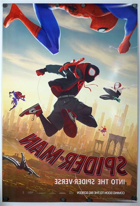 Spider Man Into The Spider Verse Original Ds Movie Poster 27x40 Mp4u Ebay