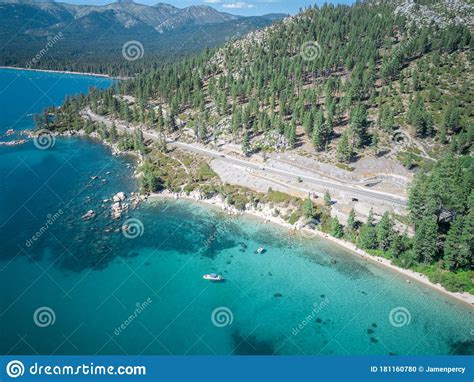 Aerial Of Emerald Bay Lake Tahoe Nevada Stock Photo Image Of Summer