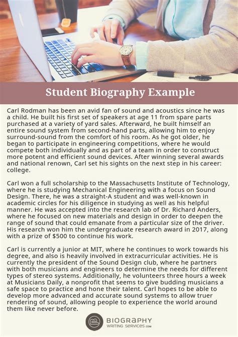 Student Biography Examples By Example Samples 018 On Deviantart