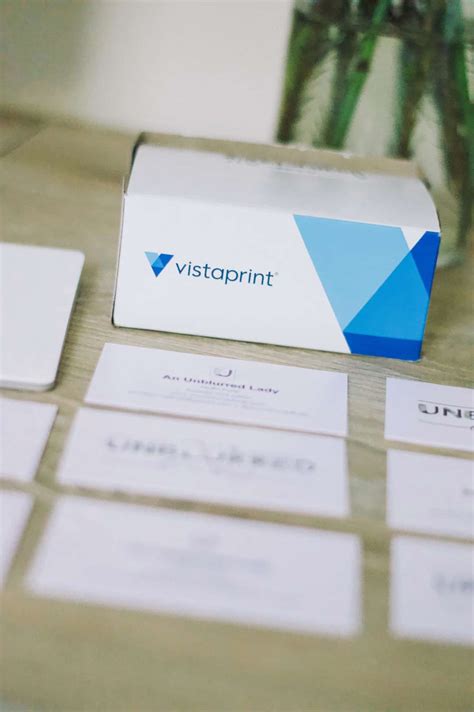 How To Create The Perfect Vistaprint Business Cards An Unblurred Lady