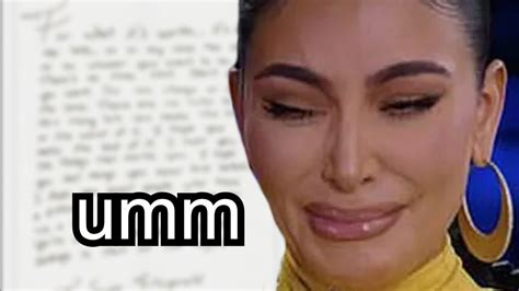 Kim Kardashian Gets Emotional And Says What Umm Youtube