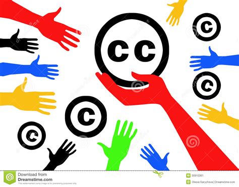 Conception Creative Commons CC Stock Illustration - Image: 30910361