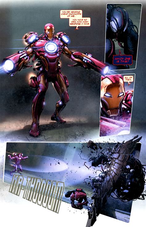 Bleeding Edge Iron Man Vs Carnage Battles Comic Vine