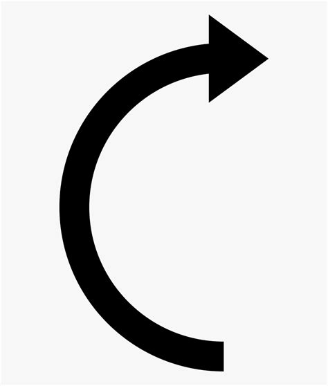 Right Curved Arrow Circle Free Transparent Clipart Clipartkey