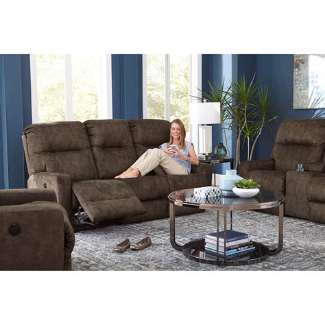Best Home Furnishings Kenley Contemporary Power Reclining Space Saver