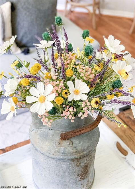 Artificial roses are used for valentines day, mothers day we also stock some beautiful artificial ferns, philo leaves and ficus bushes as well as wild grass. Fake Wild Flowers for Rustic Farmhouse Home Styling (With ...