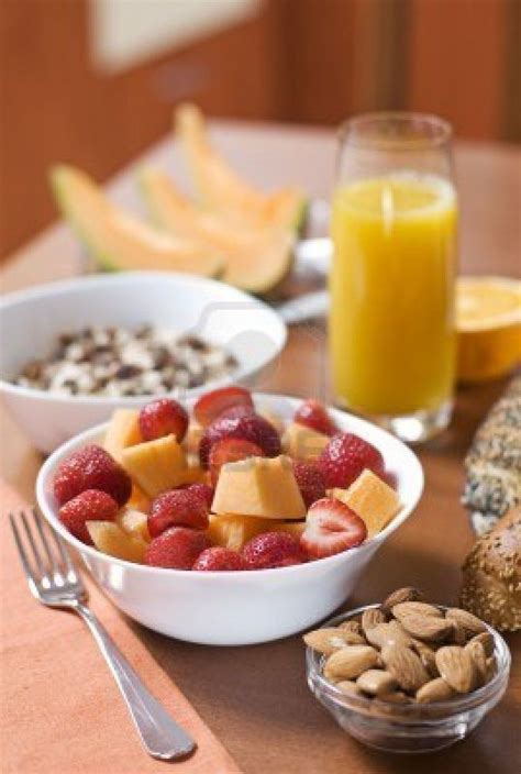 Healthy Breakfast With Fruit Morning Food Recipes Breakfast