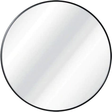 This 30 In Round Mirror Is Made Of High Quality Aluminum Frame For