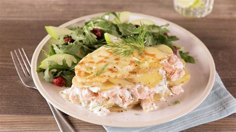 Gratin de pommes de terre et saumon à la mijoteuse