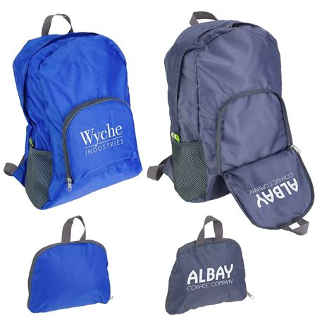 Reusable Customized Folding Backpacks Custom Eco Bags