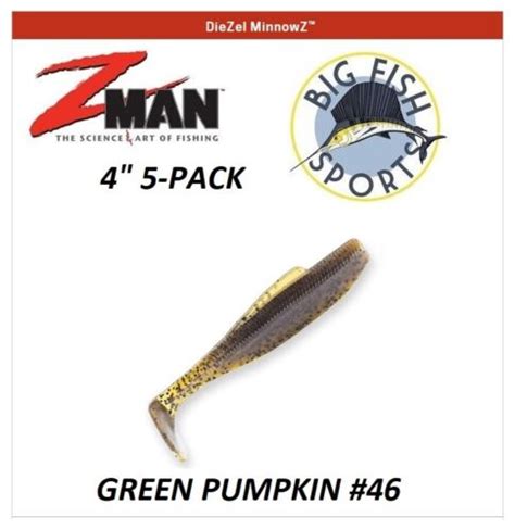 Z Man Diezel Minnowz 4 Inch Soft Paddle Swimbait Pick Your Color New 5 Pack Ebay
