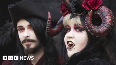 Thousands Take Part In Whitby Goth Weekend Bbc News