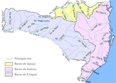 Mapa Das Bacias Hidrogr Ficas De Santa Catarina Bacia Do Sudeste Download Scientific