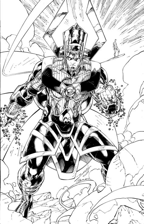 Galactus And Silver Surfer By Brett Booth Comic Books Art Comic Art